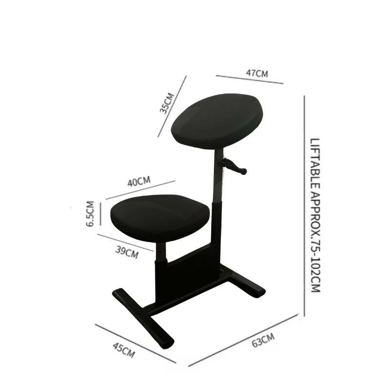 Black Adjustable Tattoo Chair and Armrest