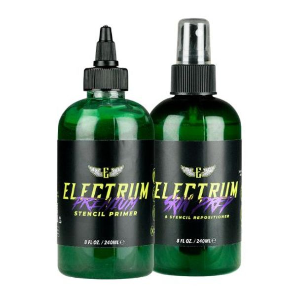 Electrum Green & Stencil Prep / Remover Combo 8oz