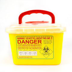 Yellow 4.75L Sharps Container