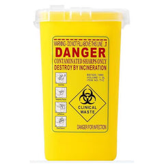 Yellow 1L Sharps Container