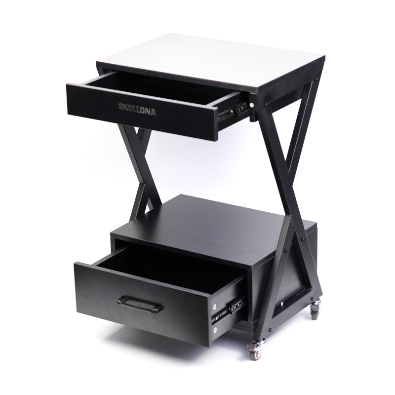 SkullDNA Wooden Two Drawer Workstation