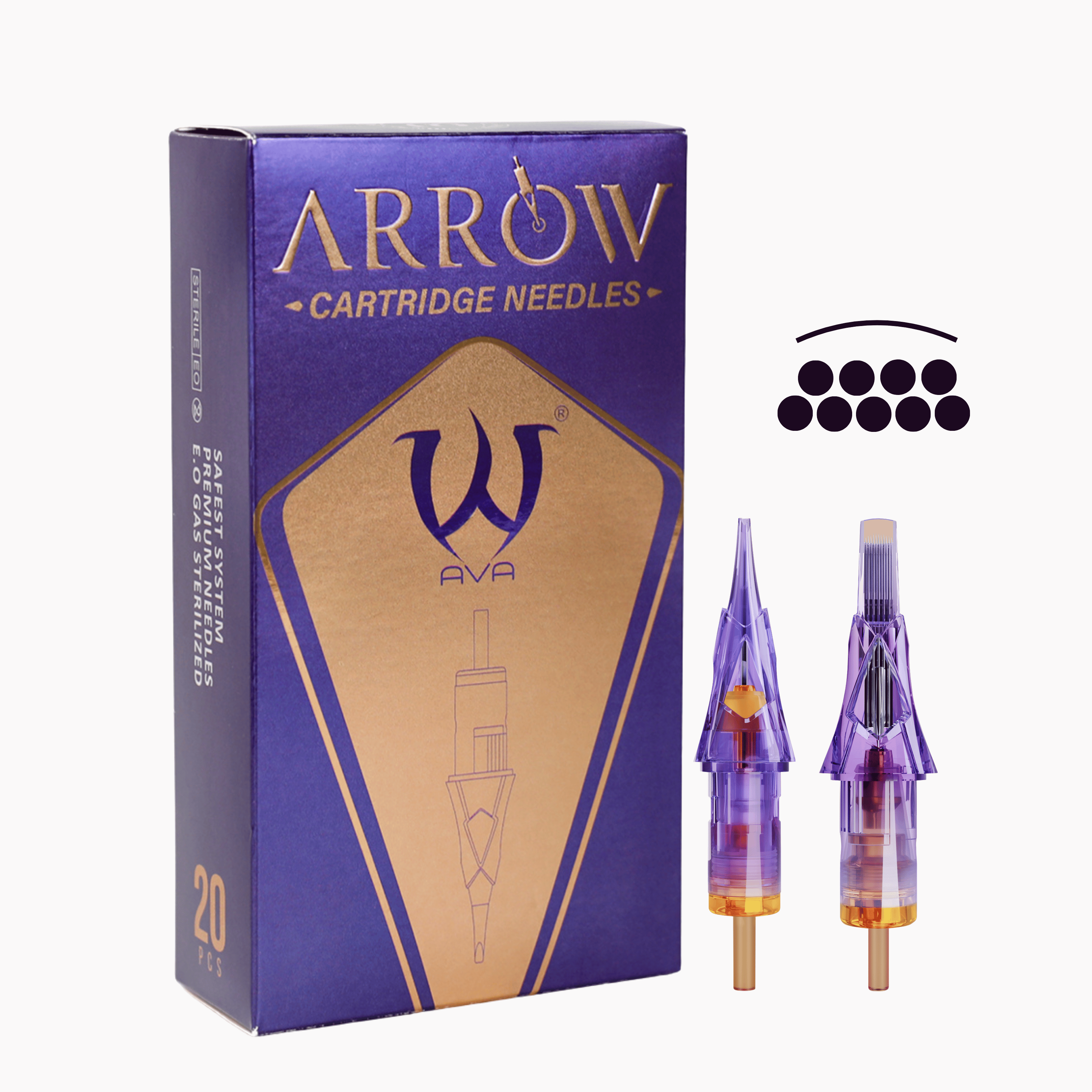 Ava Arrow 9 Curved Magnums Cartridges