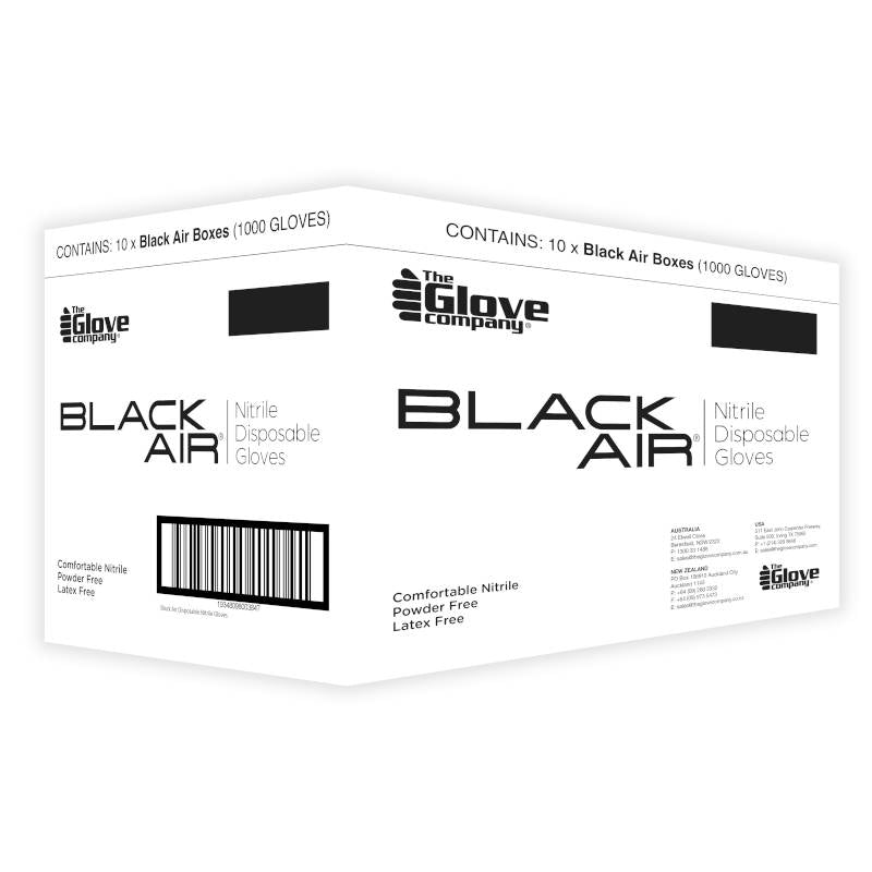 Black Air Nitrile Gloves