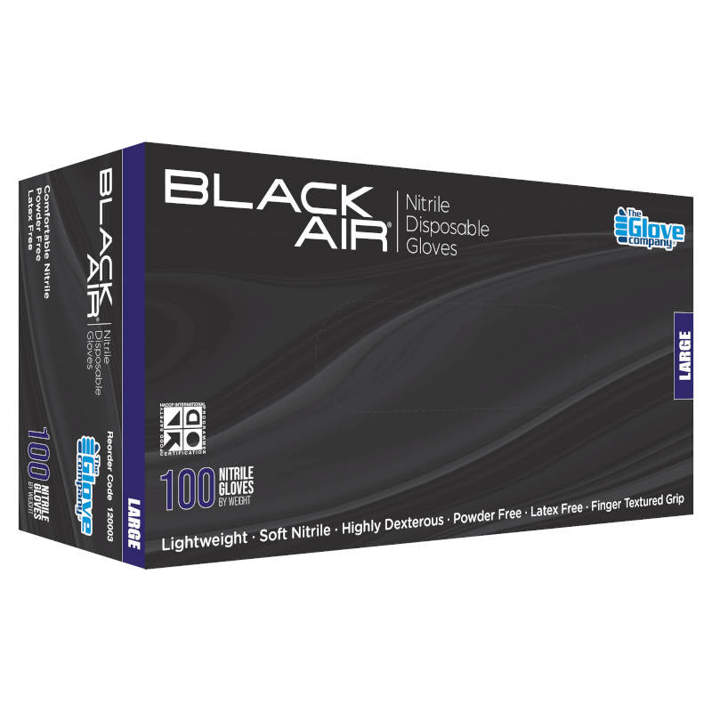 Black Air Nitrile Gloves