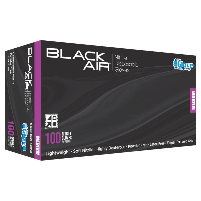 Black Air Nitrile Gloves