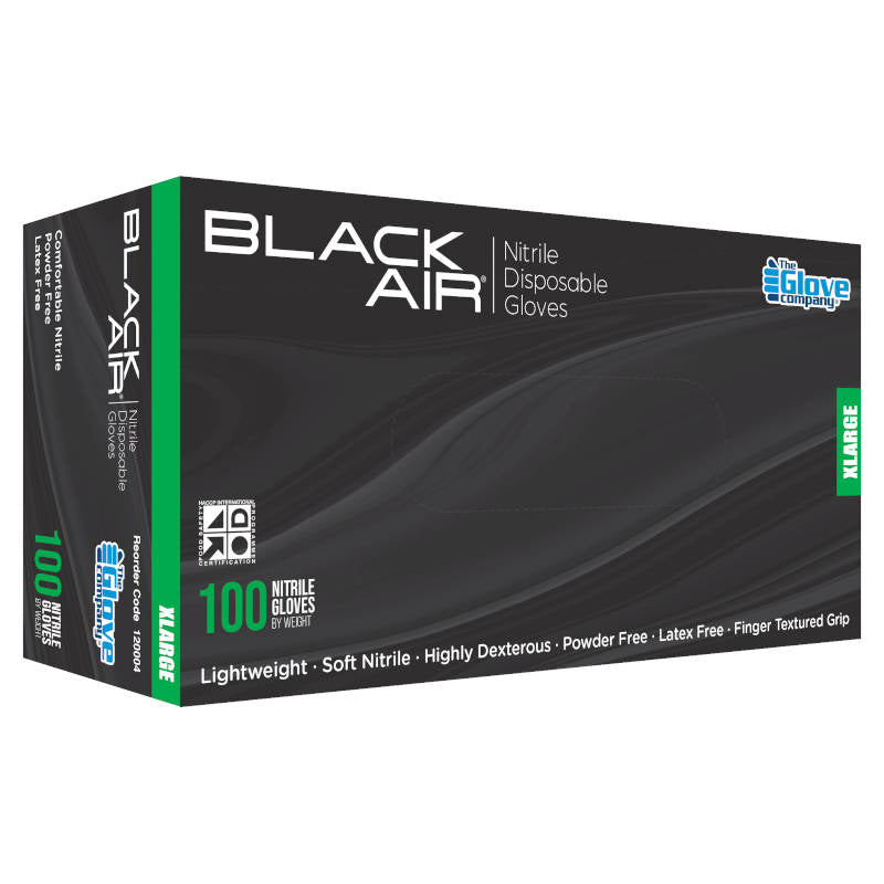 Black Air Nitrile Gloves