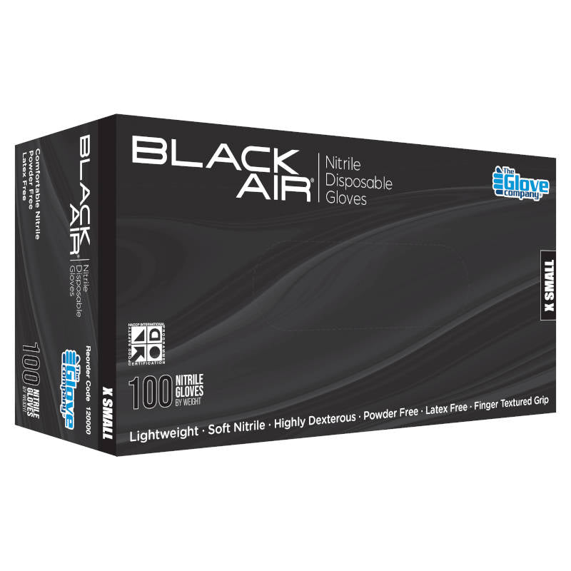 Black Air Nitrile Gloves