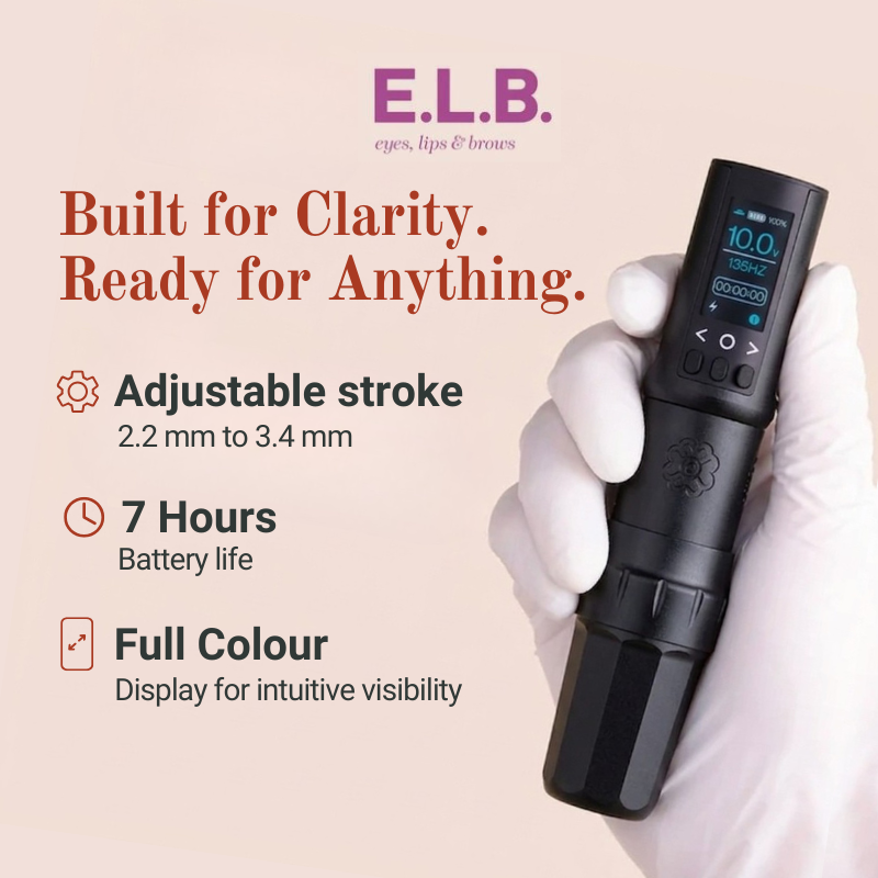 Microbeau Matte Black E.L.B Adjustable Stroke Pen Machine