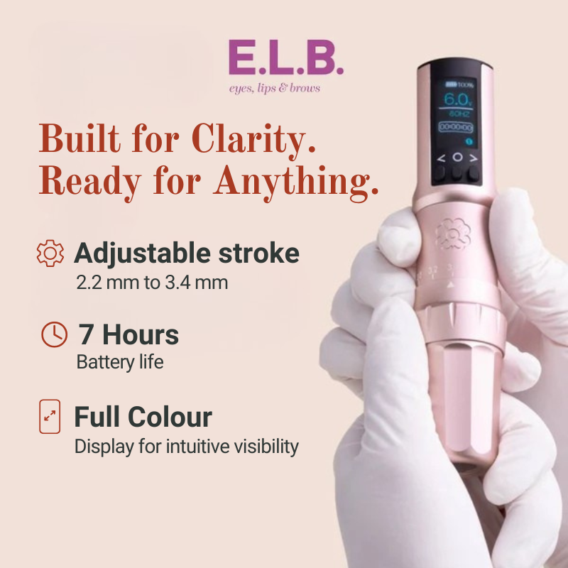 Microbeau Blush Pink E.L.B Adjustable Stroke Pen Machine