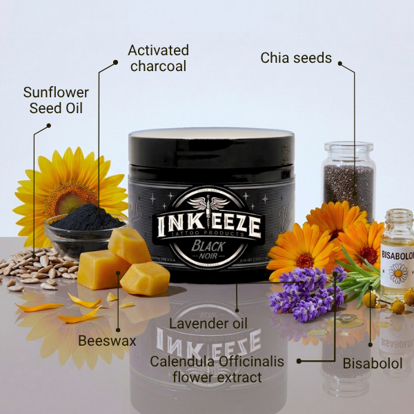 Ink-Eeze Black Tattoo Glide 6oz