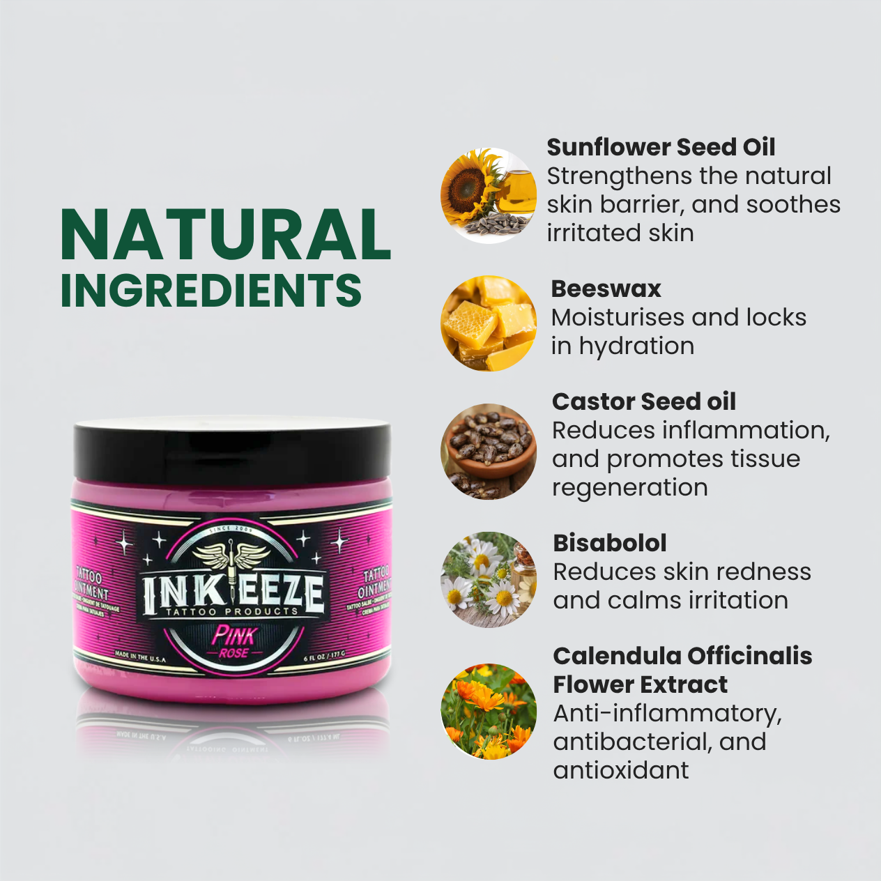 Ink-Eeze Pink Bubblegum Tattoo Glide 6oz