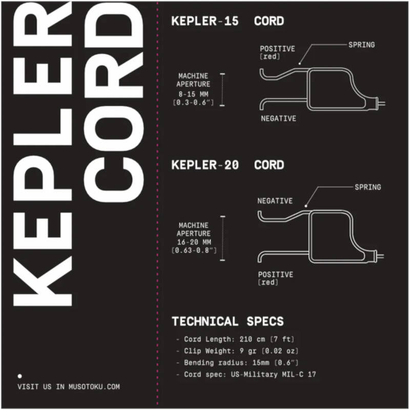 Musotoku Kepler Clip Cord 2.1m