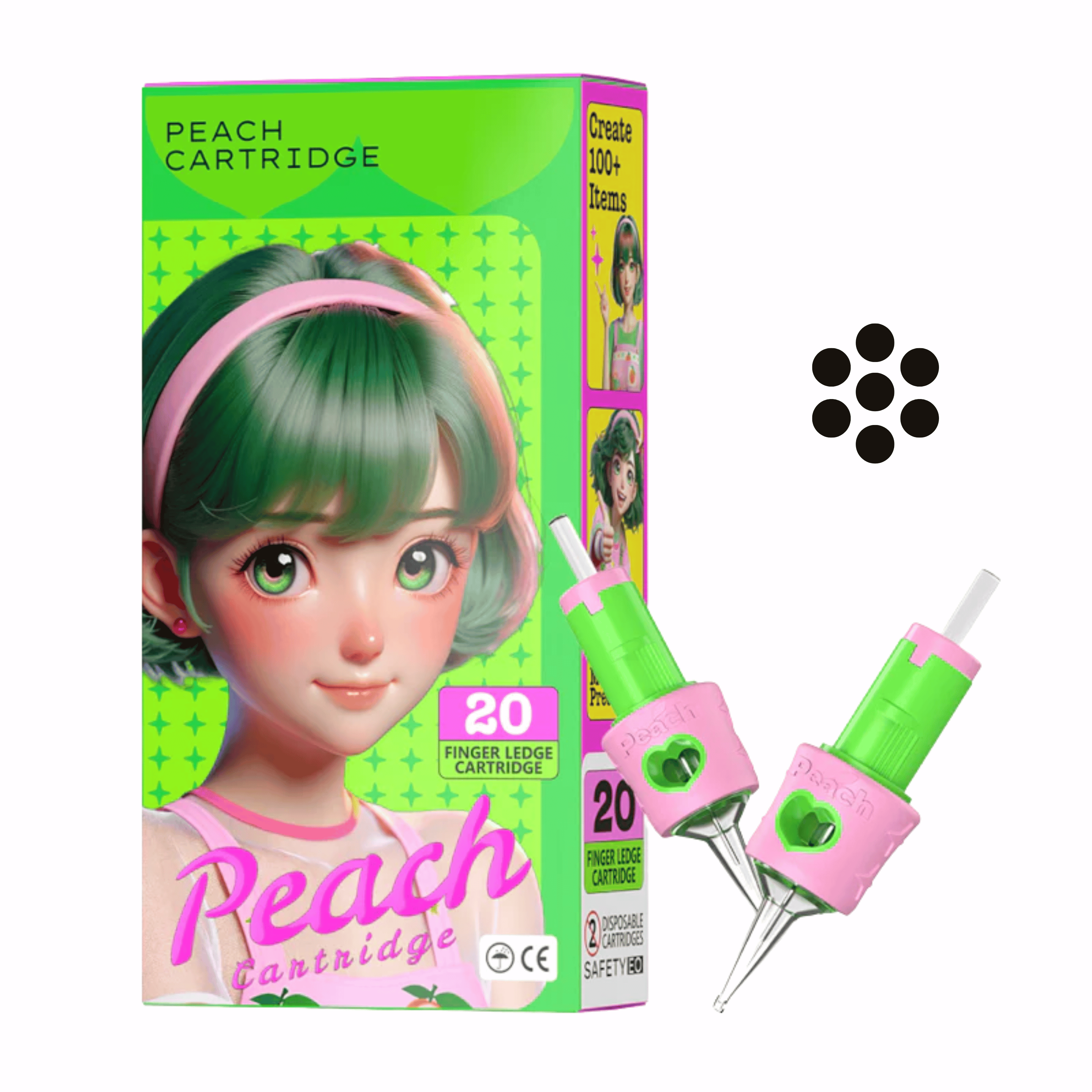 Peach 7 Round Liner Cartridges