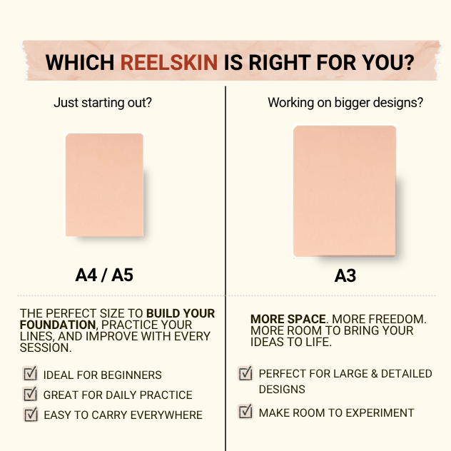 Reelskin Practice Skin A4 Sheet