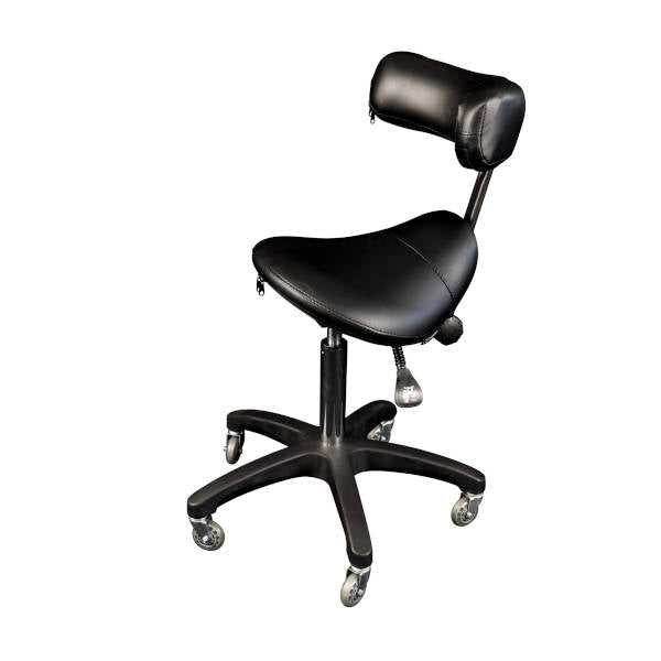 SFA Black Davenport Saddle Stool With Front Rest