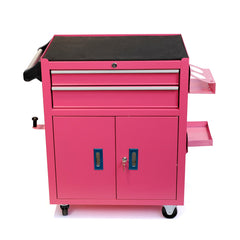 Deluxe Pink Cabinet Workstation