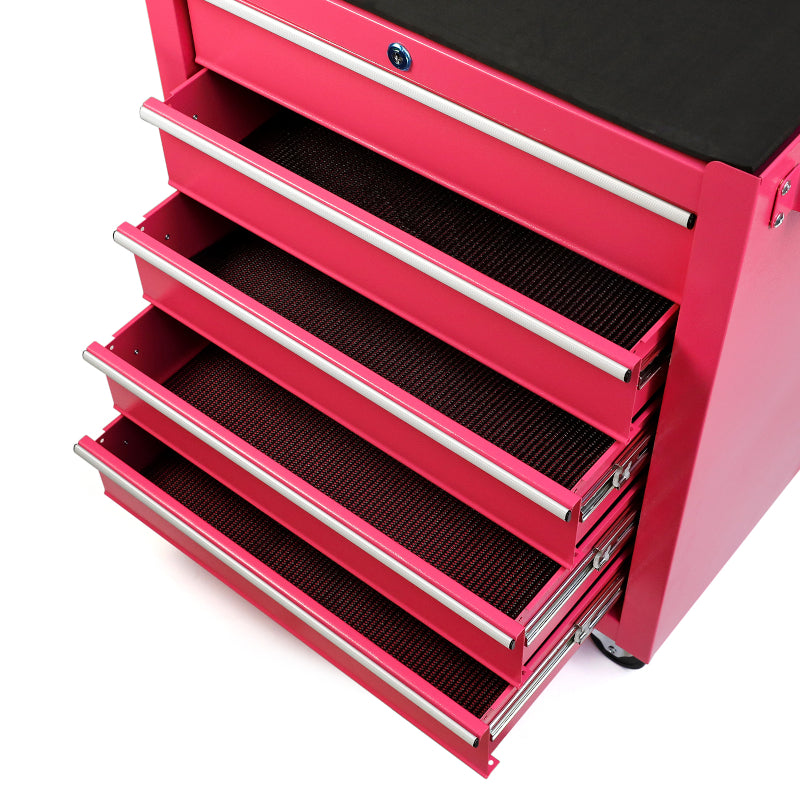 Five Drawer Pink Workstation