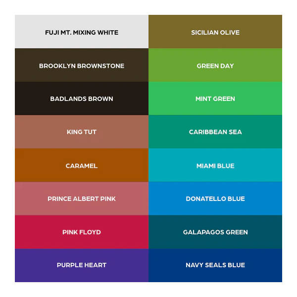 World Famous 16 Colour Set #1 1oz