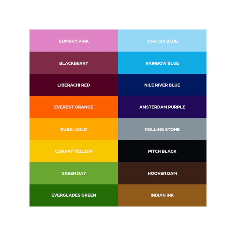 World Famous 16 Colour Set #2 1oz