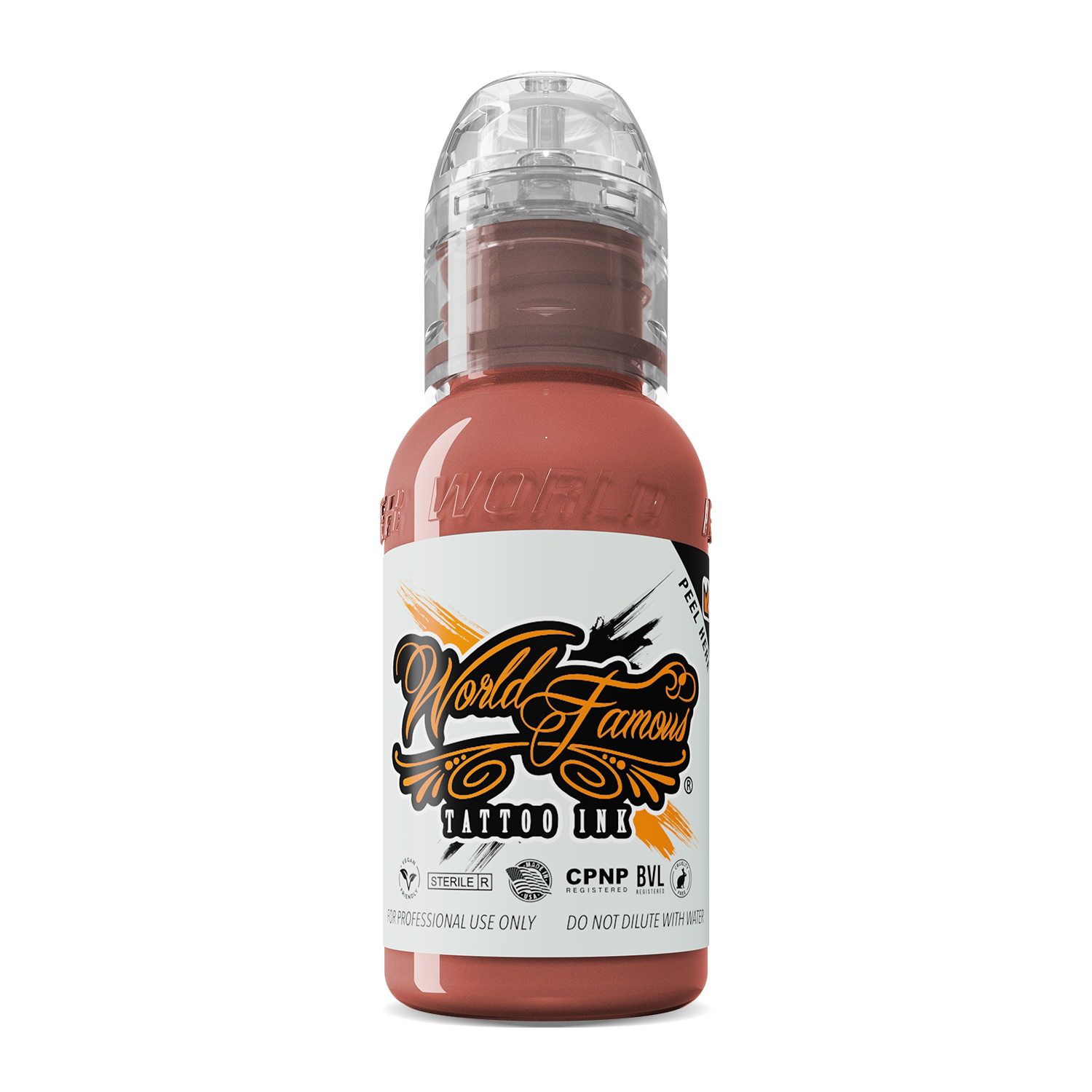 World Famous Pink Ribbon Warm Peach Ink