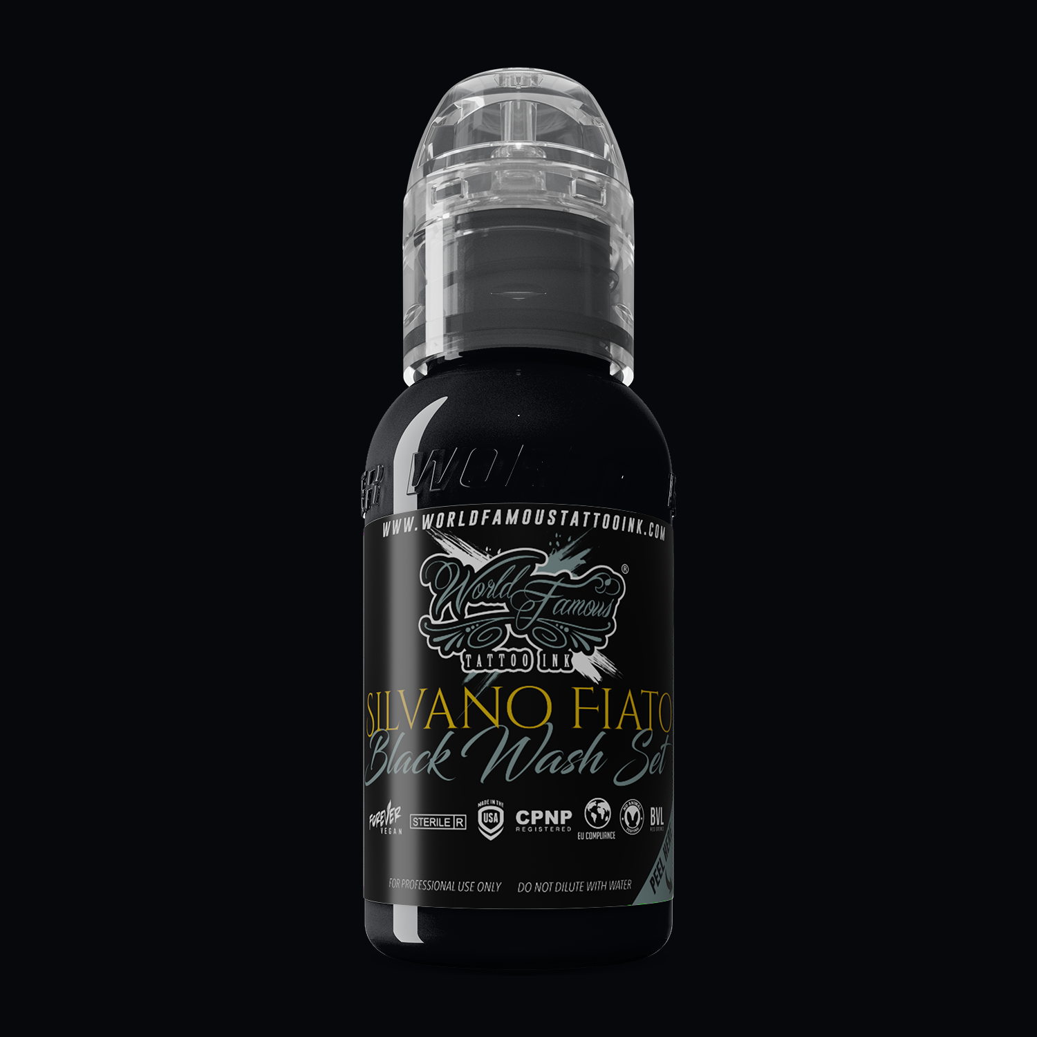 World Famous Silvano Fiato Blackwash Black Ink