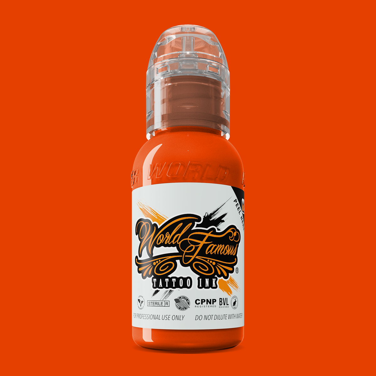 World Famous Straight Orange Ink