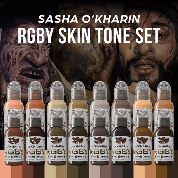 World Famous Sasha O'Kharin RGBY Skin Tone Set 1oz