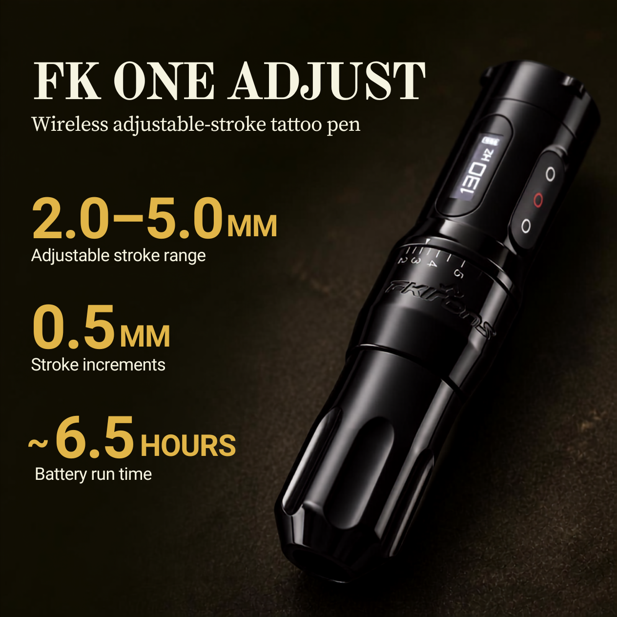 Fk Irons Stealth Black One Adjust Wireless Tattoo Machine