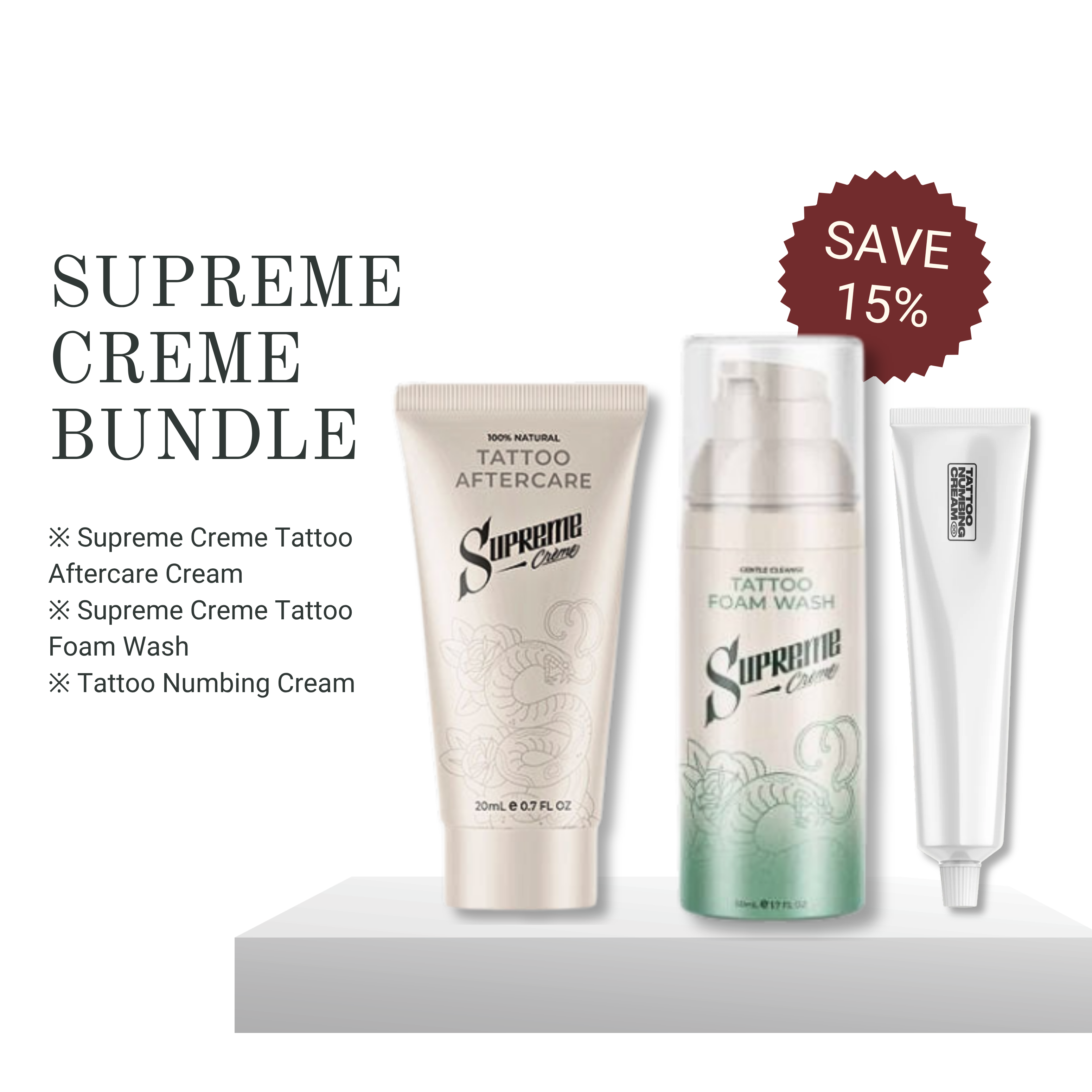 Supreme Creme Aftercare Bundle