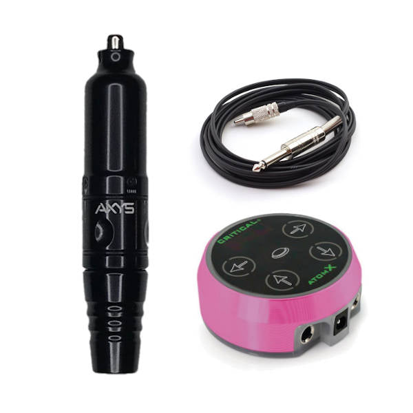 Axys Valhalla PMU Kit Black/Pink AtomX Brett Stewart Tattoo Supplies