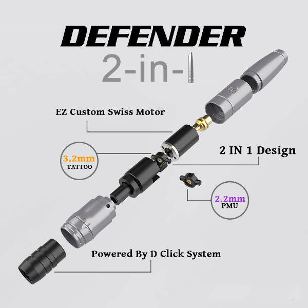 EZ Defender Grey 2-in-1 Pen Machine