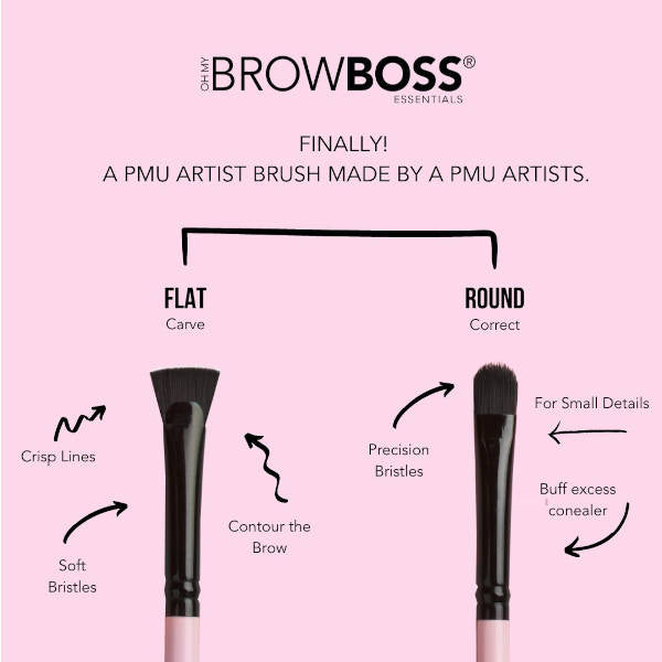 OHMYBROW BOSS Carve & Correct Brush Bundle