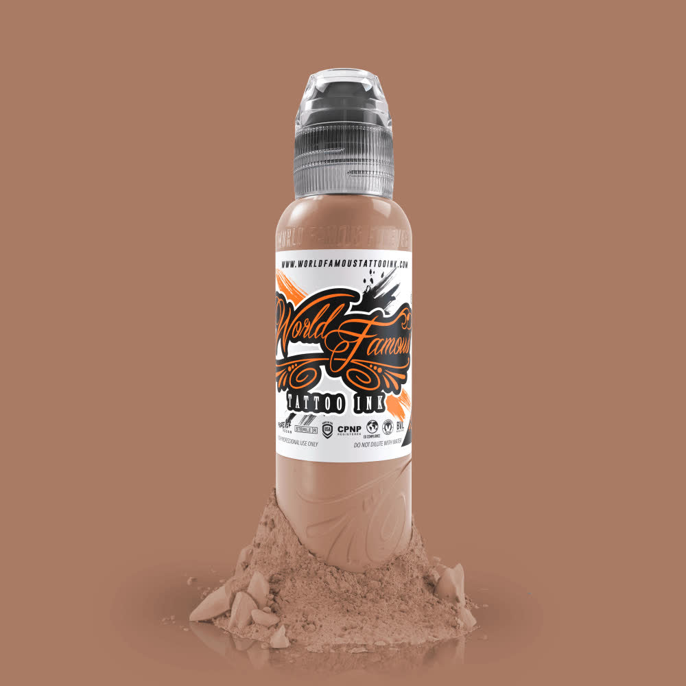 World Famous Pink Ribbon Tan Peach Ink 1oz