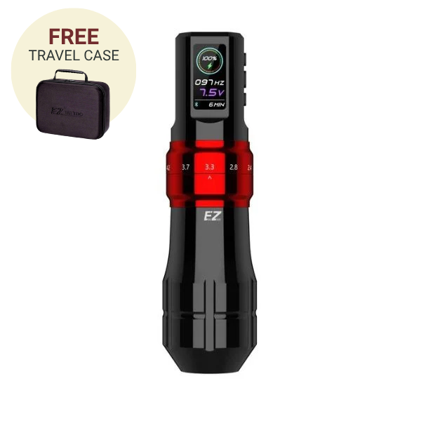 EZ P3 Pro Gloss Red Wireless Battery Pen Machine