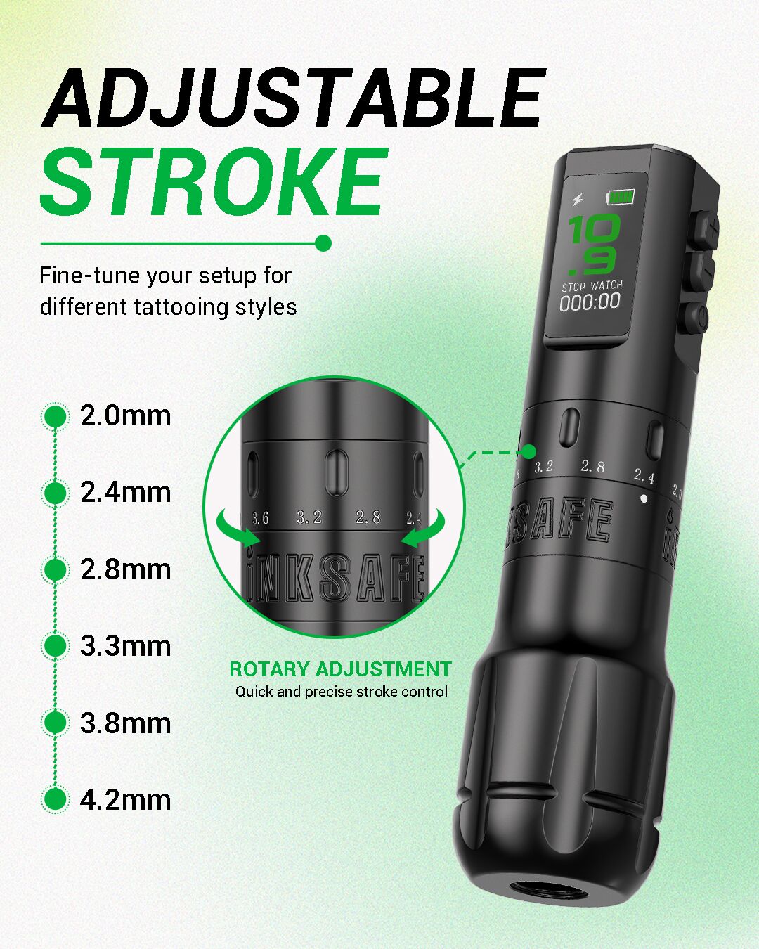 Elite Inksafe Flexo Wireless Tattoo Pen