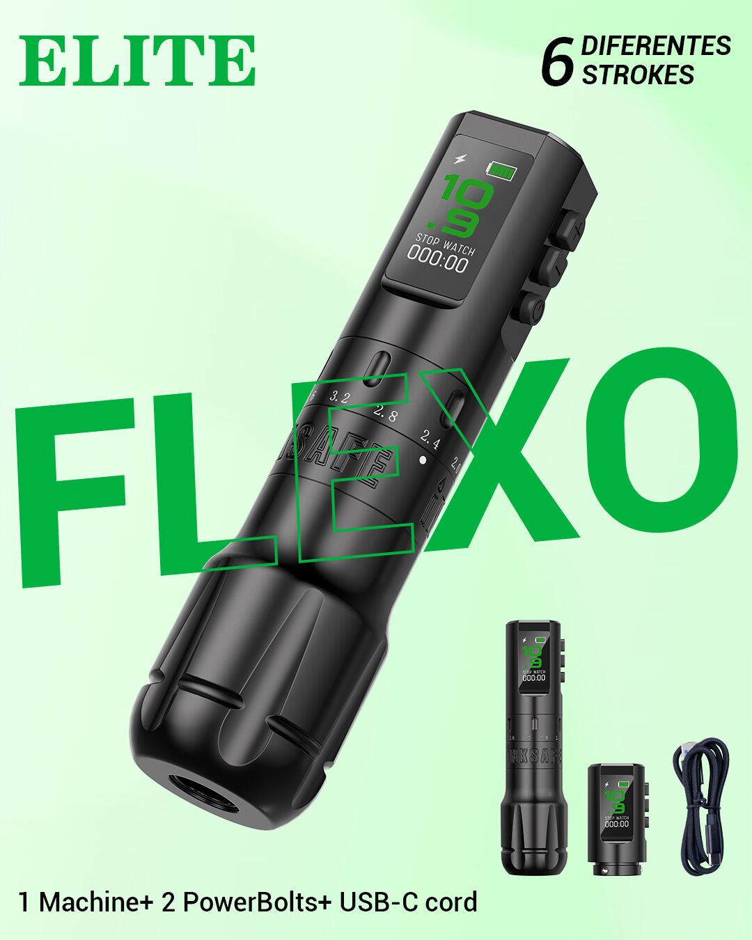 Elite Inksafe Flexo Wireless Tattoo Pen