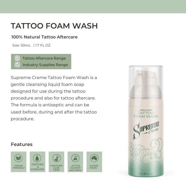 Supreme Creme Tattoo Foam Wash