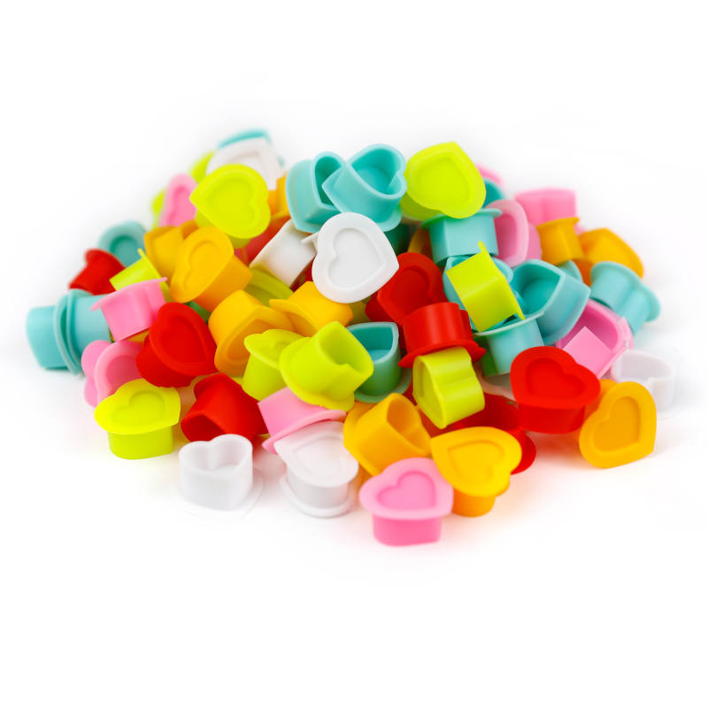 SkullDNA Silicone Heart 25mm Ink Caps