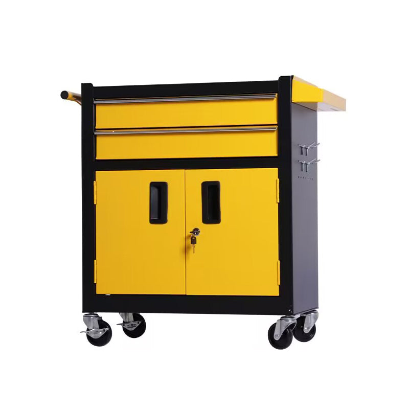 Yellow Cabinet Workstation