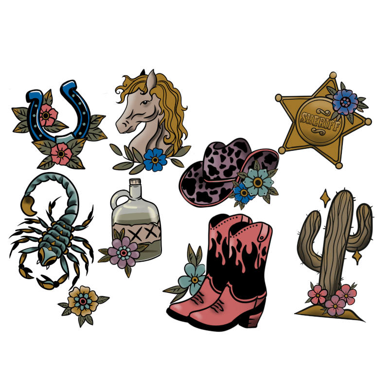 Electrum Ink 8 Colour Cowpoke Set