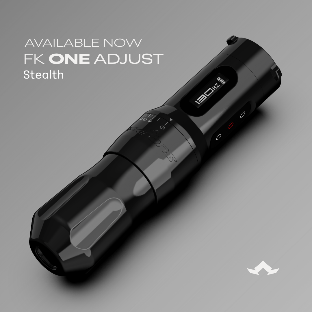 Fk Irons Stealth Black One Adjust Wireless Tattoo Machine