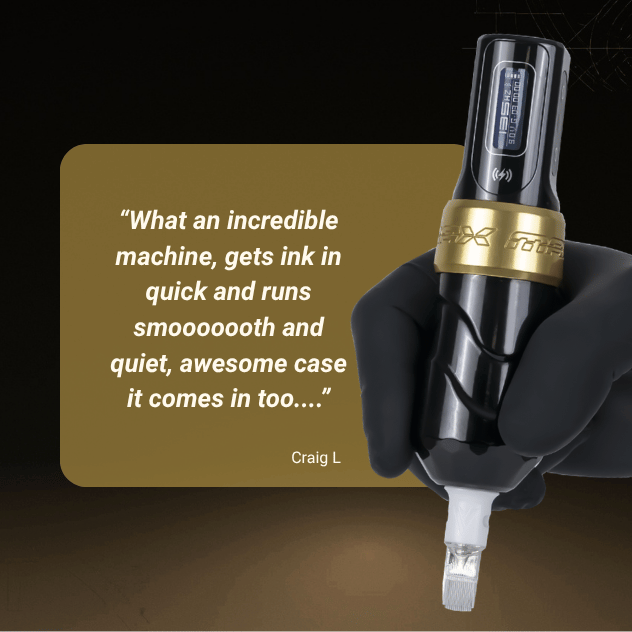FK Irons Gold Stealth Flux Max Wireless Pen Machine