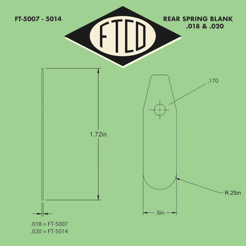 Feldman 0.18mm Back Spring