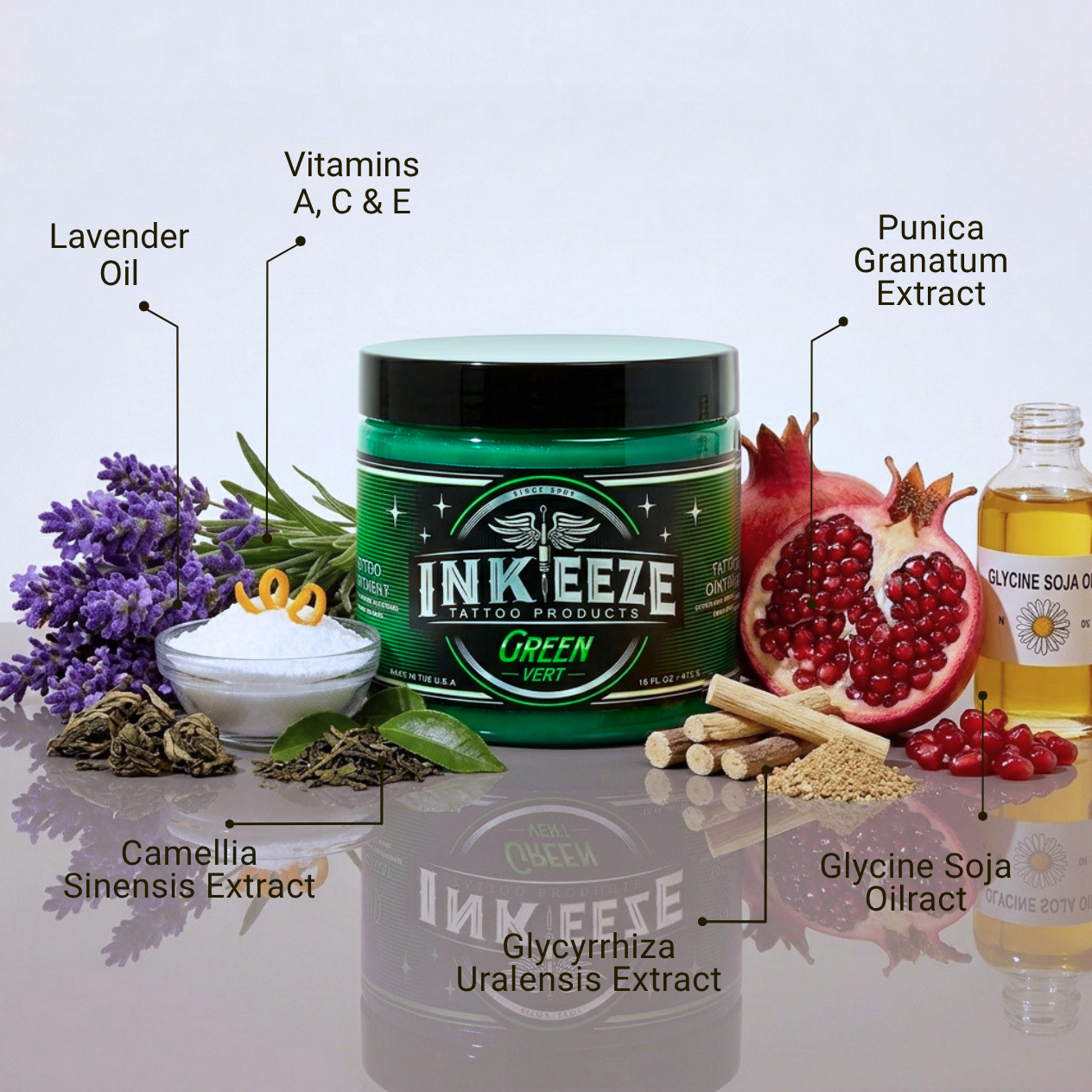 Ink-Eeze Green Tattoo Glide 16oz