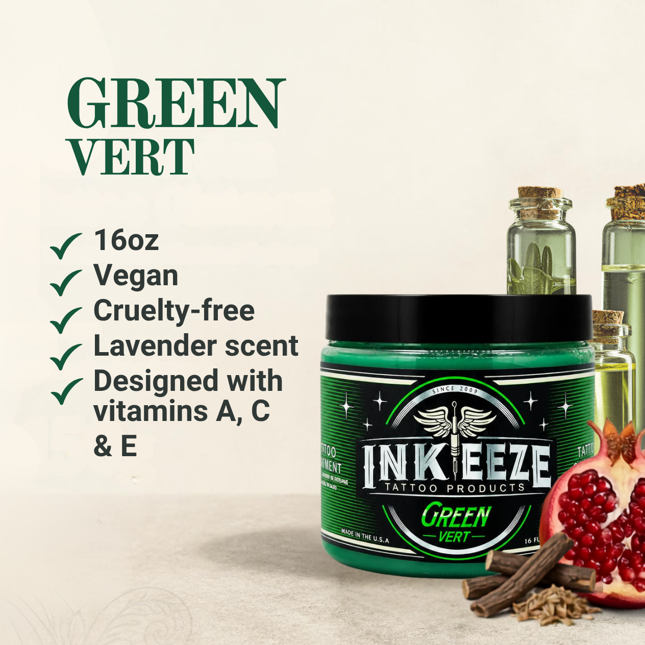 Ink-Eeze Green Tattoo Glide 16oz