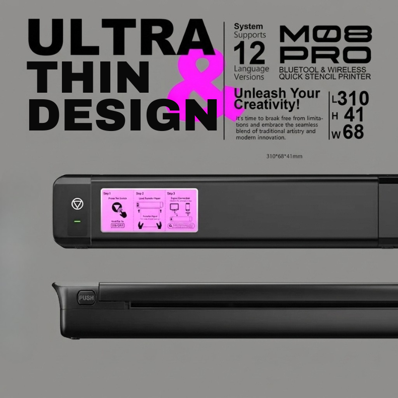Ozer Quick Stencil Printer + Thermal Paper Bundle