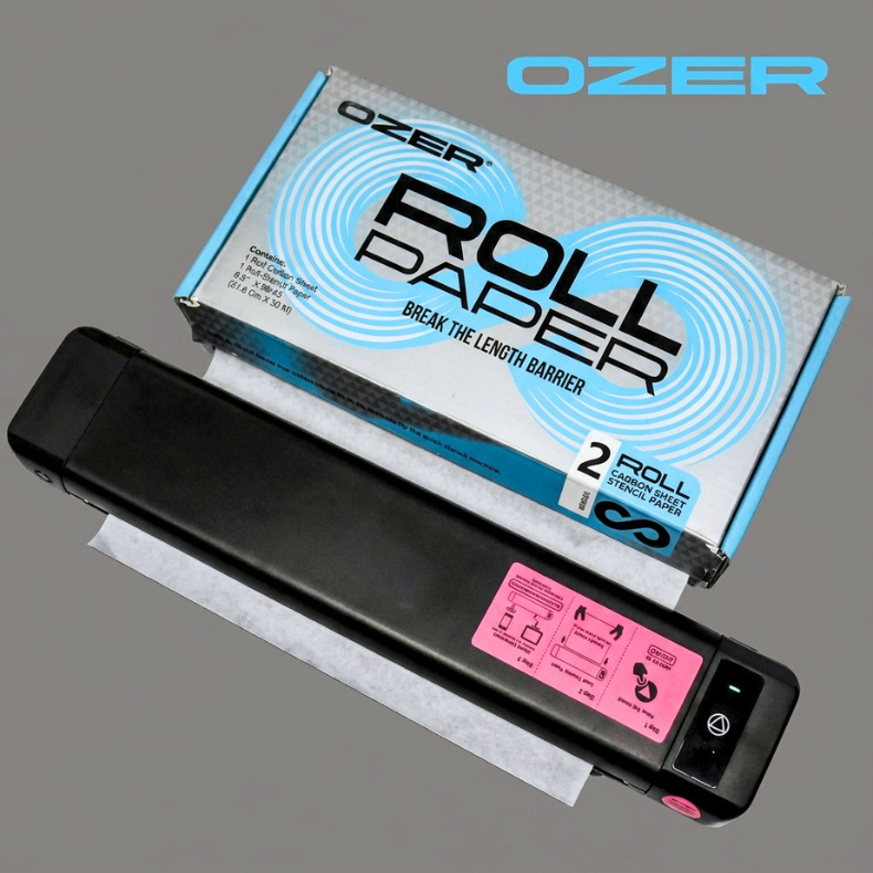 Ozer Quick Stencil Printer + Thermal Paper Bundle
