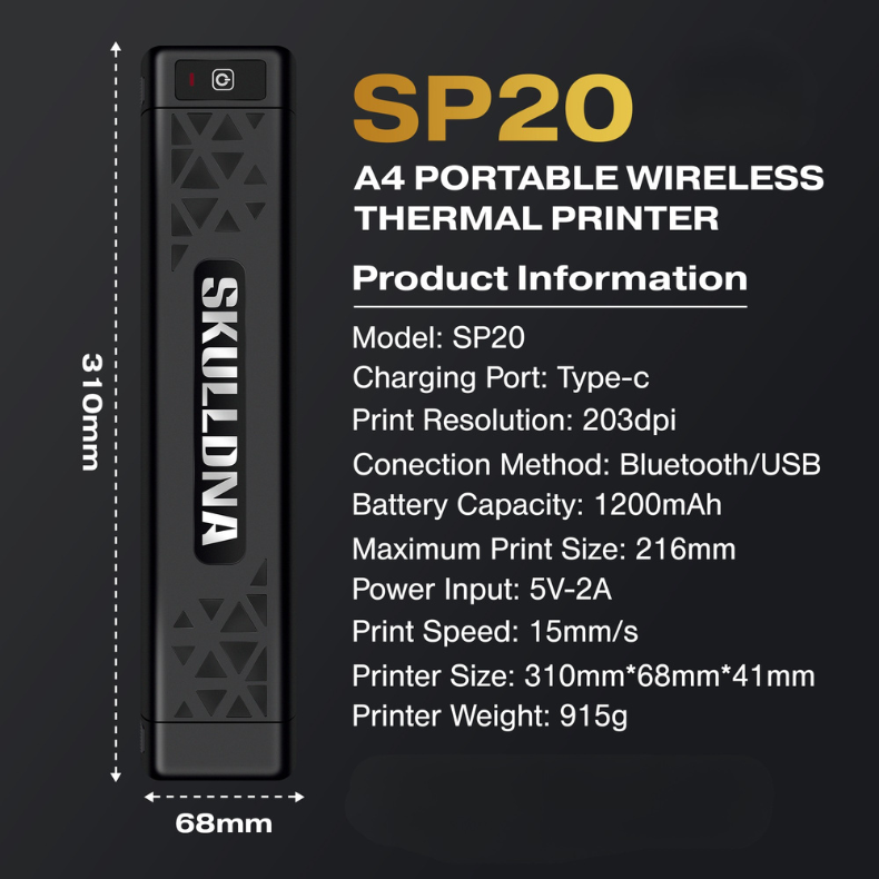 SkullDNA SP20 Wireless Printer