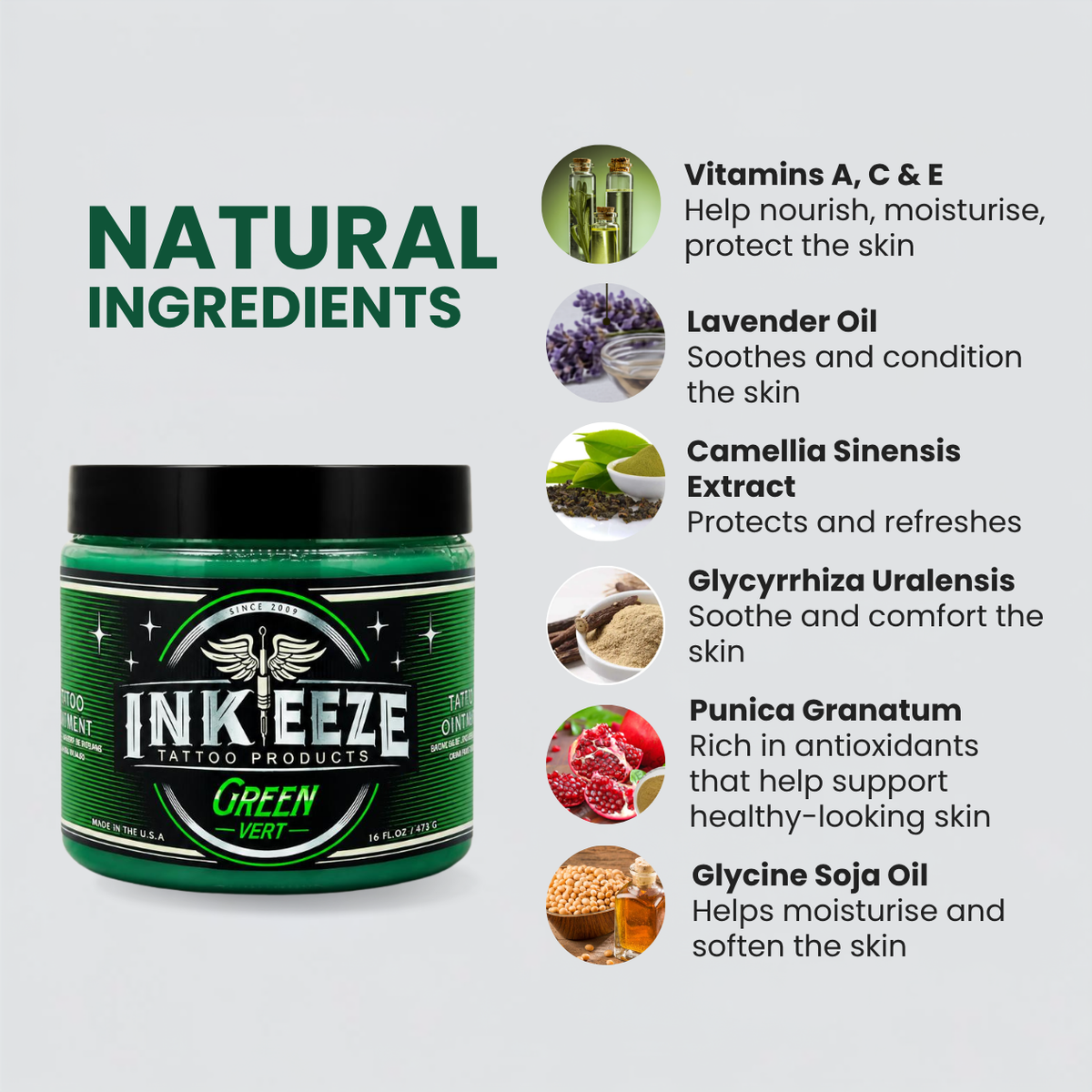 Ink-Eeze Green Tattoo Glide 16oz