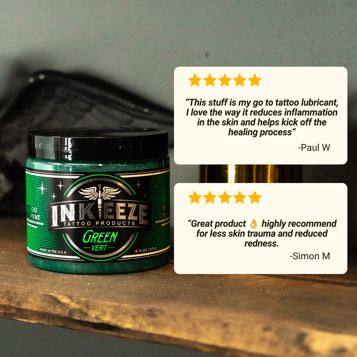 Ink-Eeze Green Tattoo Glide 16oz